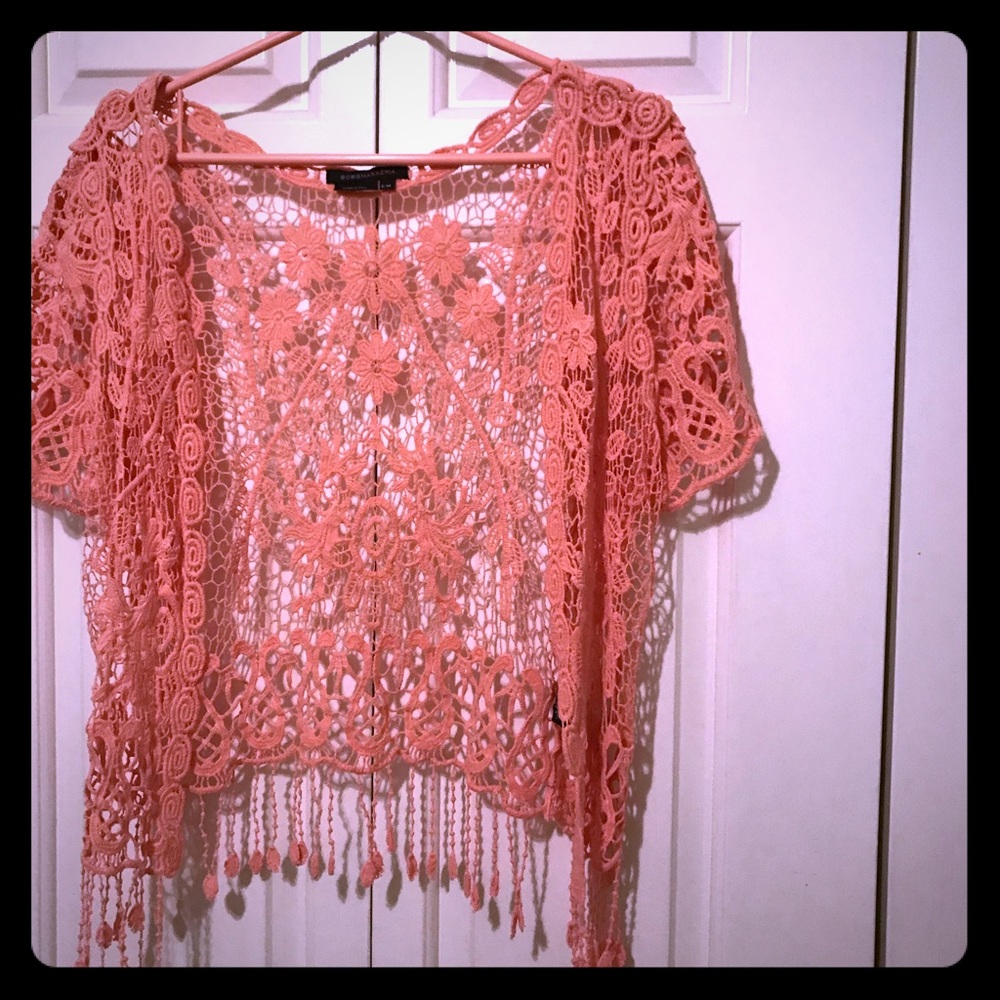 Light corral shawl